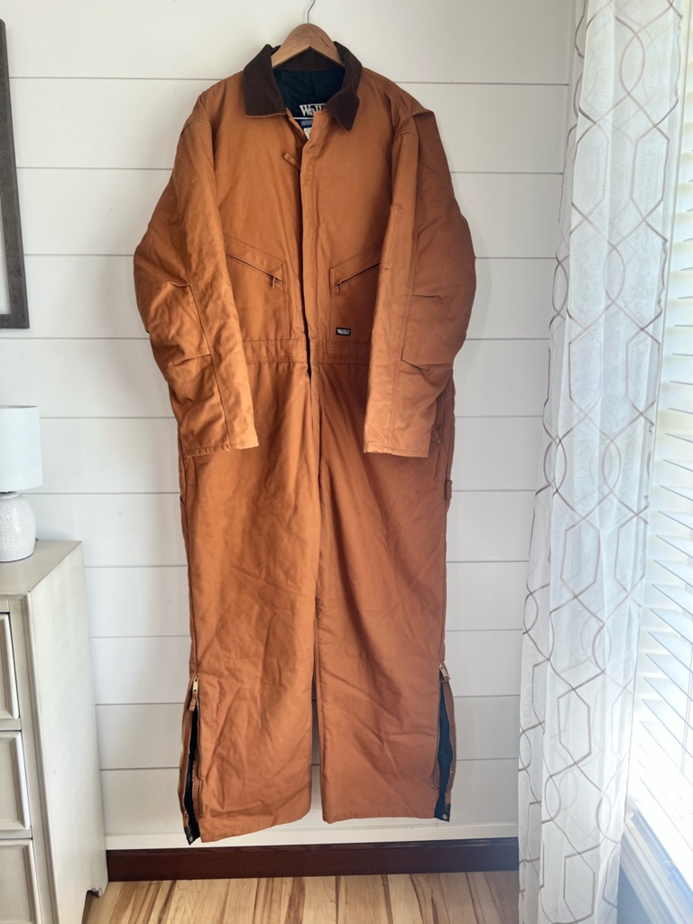 Walls Men's 2XL Regular Brown Insulated Work Wear coveralls